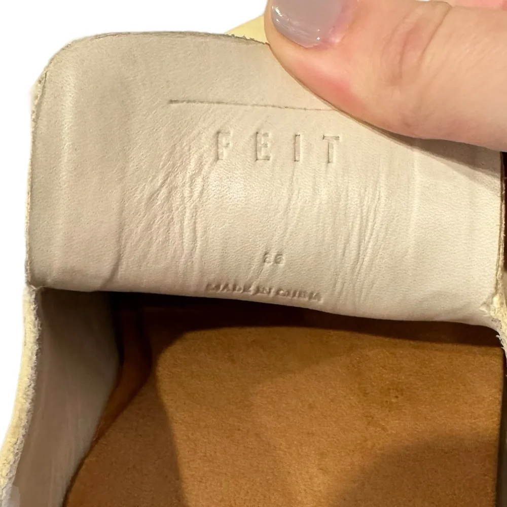 FEIT Slip-On Runner Sneakers in Cream - Picture 8 of 8